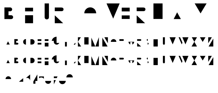 Bifur Overlay font